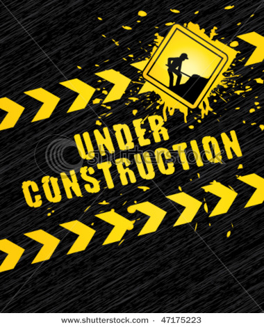 Stock vector under construction page with traffic sign vector background 47175223